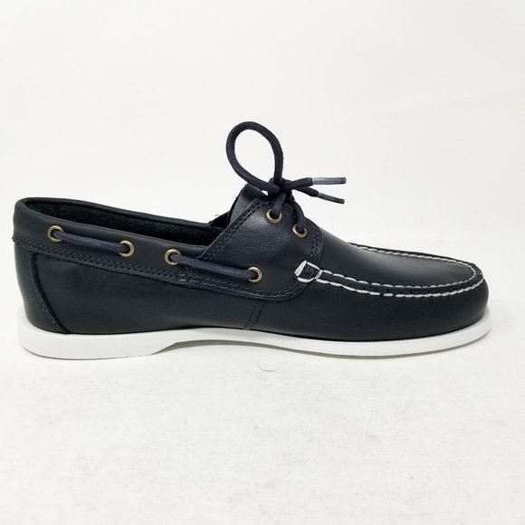 Timberland Cedar Bay Navy Blue White Boat Shoe - Picture 3 of 8
